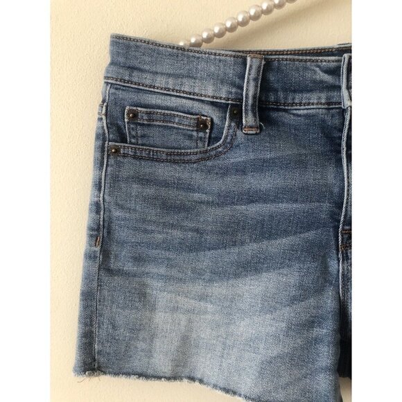 JCrew Womens Size 26 Denim Shorts Raw Hem Stretch - Picture 2 of 5